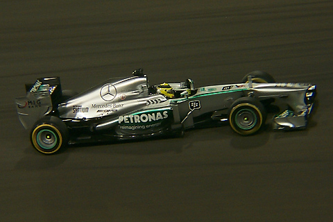Mercedes F1 W04 Driven by Nico Rosberg in Action