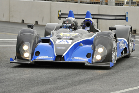 Oreca FLM09 Driven by Ken Dobson and Ryan Lewis in Action