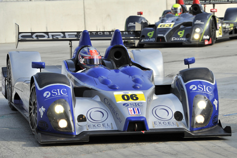 Oreca FLM09 Driven by Gunnar Jeannette and Ricardo Gonzalez in Action