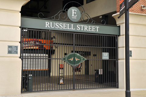 Russell Street Gate at Camden Yards