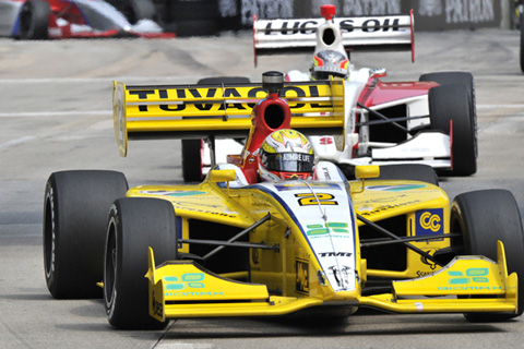 Indy Lights Driven by Gustavo Yacaman in Action