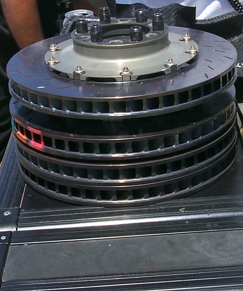 Stack of Brake Rotors