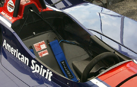 Closeup View of Reynard Cockpit