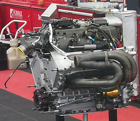Ford Cosworth Engine on Stand