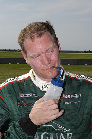 Tommy Kendall Sipping From Water Bottle