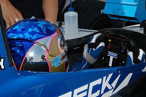 Paul Tracy Sitting in Cockpit
