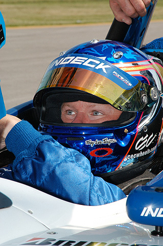 Paul Tracy Stares From Cockpit