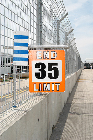 Pitlane Speed Limit Sign