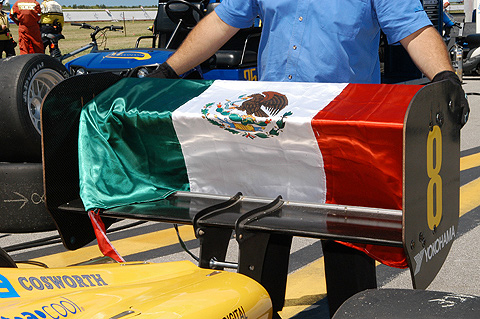 Mexican Flag on Carlos Mastretta's Rear Wing