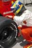 Sebastien Bourdais Checking Tire Thumbnail