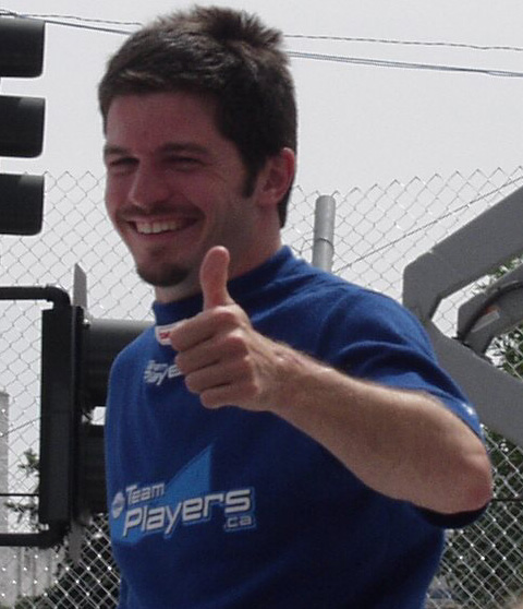 Patrick Carpentier Giving Thumbs Up