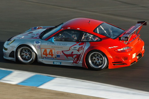 Lonnie Pechnik, Darren Law and Seth Neiman in in Porsche 911 GT3 RSR