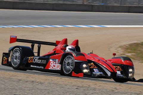 Oreca FLM09 LMPC Driven by Scott Tucker, Andy Wallace, and Burt Frisselle in Action