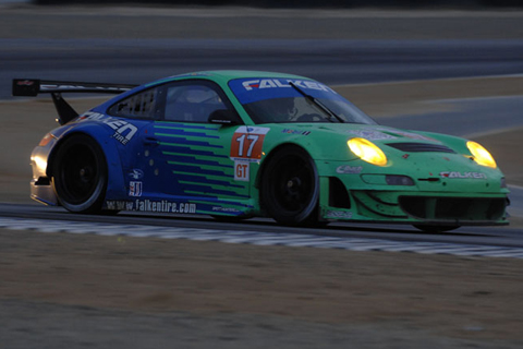 Porsche 911 RSR GT Driven by Bryan Sellers and Wolf Henzler at Dusk