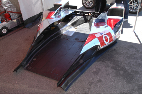 The floor of the LMP1 DeltaWing LM12