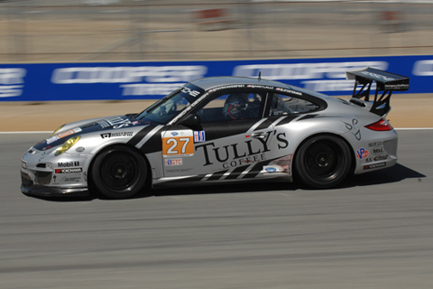 GTC Porsche 911 GT3 Cup Driven by Patrick Dempsey and Andy Lally in Action