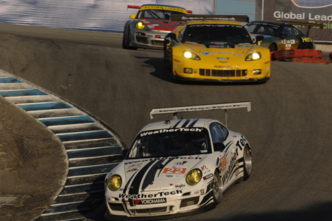 GTC Porsche 911 GT3 Cup Driven by Cooper MacNeil and Jeroen Bleekemolen in Action