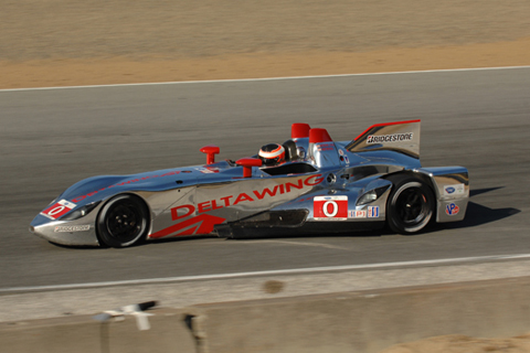 LMP1 DeltaWing LM12 Driven by Andy Meyrick and Katherine Legge in Action