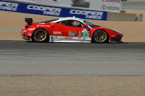 GT Ferrari F458 Italia Driven by Bill Sweedler and Townsend Bell in Action