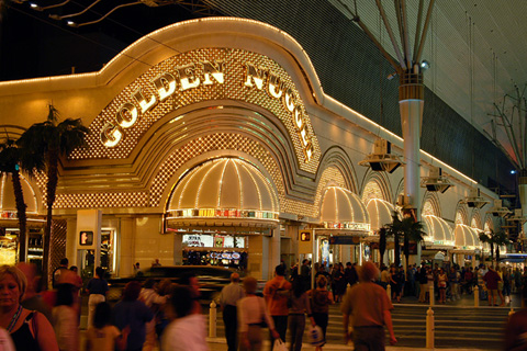 The Golden Nugget Casino at Night