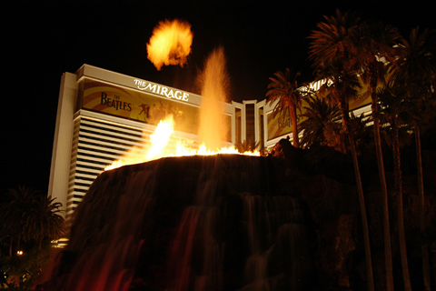 The Mirage Casino Volcano Show