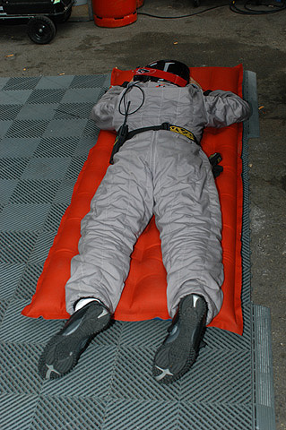 Crew Member Sleeping On Mat