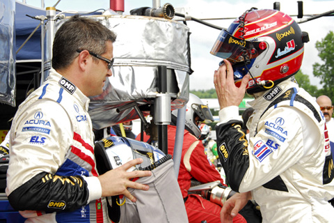 Gil de Ferran and Simon Pagenaud Chat It Up During Weekend