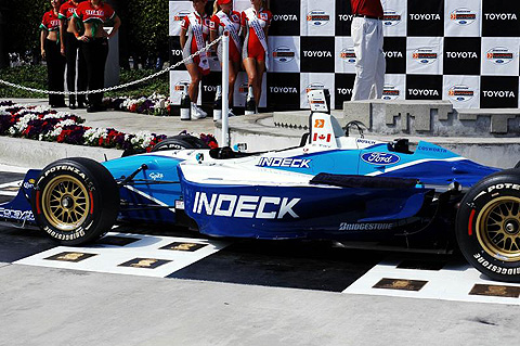 Paul Tracy's Car in Victory Circle