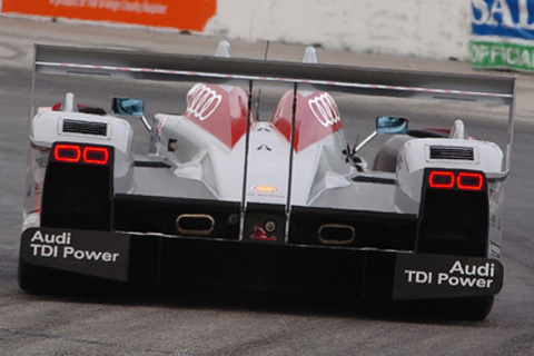Rear View of an Audi R10