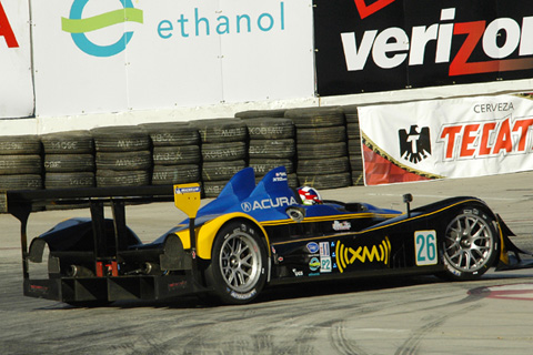 Acura ARX-01a LMP2 Driven by Dario Franchitti and Bryan Herta in Action