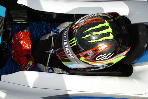 Top of Paul Tracy Helment