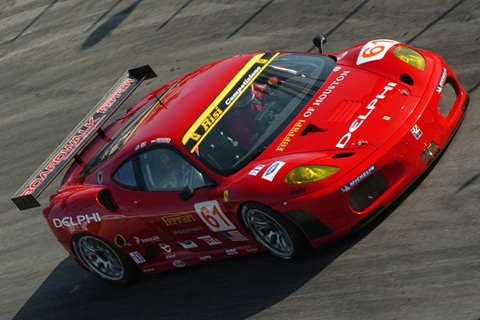 Ferrari F430 GT GT2 Driven by Harrison Brix and Patrick Friesacher in Action