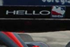HELLO and IndyCar Logo on Back of Rear Wing Thumbnail