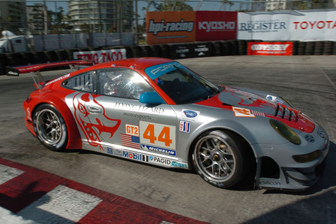 Porsche 911 GT3 RSR GT2 Driven by Seth Neiman and Darren Law in Action
