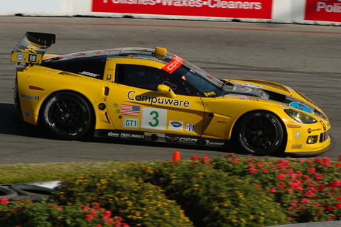 Corvette C6-R GT1 Driven by Johnny O'Connell in Action