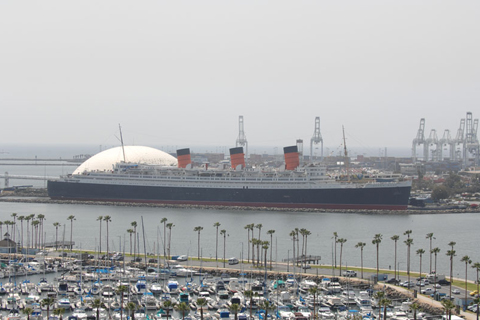 Queen Mary in the Port of Long Beach