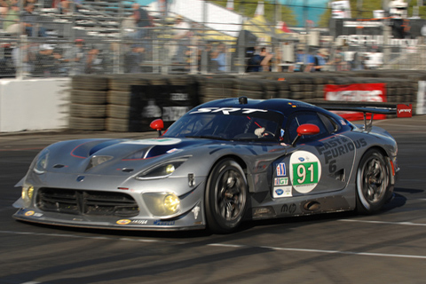 SRT Viper GTS-R GT Driven by Marc Goossens and Dominik Farnbacher in Action
