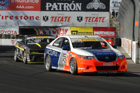 GTS-class Acura TSX Driven by Peter Cunningham Leading Aschenbach