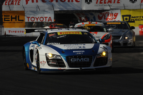GT-class Audi RS LMS driven by James Sofronas in Action