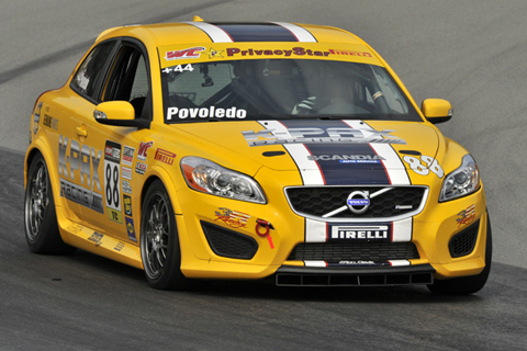 WC Volvo C30 FWD Driven by Aaron Povoledo in Action