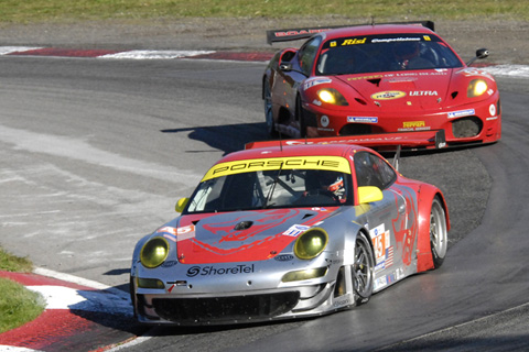 Porsche 911 RSR Driven by Joerg Bergmeister and Patrick Long in Action