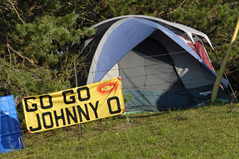 Johnny O Fan Sign by Pup Tent