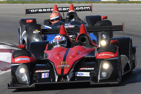 Oreca FLM09 Driven by Scott Tucker and Andy Wallace in Action