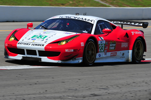 Ferrari F458 Italia GT Driven by Leh Keen and Townsend Bell in Action