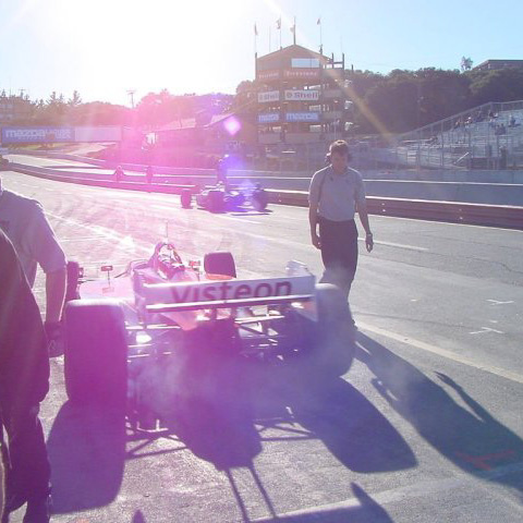 Townsend Bell in Pits