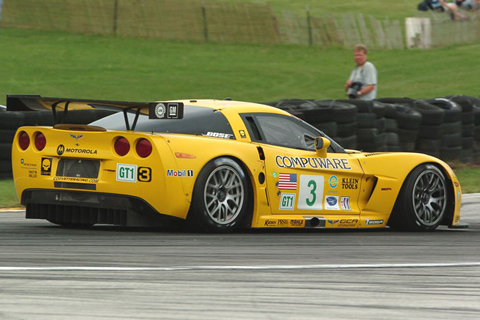 Corvette C-6R GT1 Driven by Johnny O'Connell and Jan Magnussen in Action