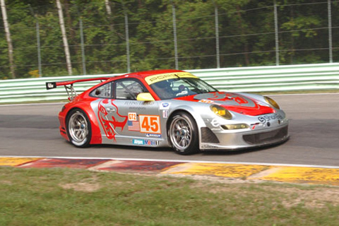Porsche 911 GT3 R GT2 Driven by Johannes van Overbeek and Jorg Bergmeister in Action