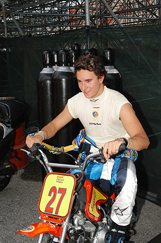 Andrew Ranger on Motorbike