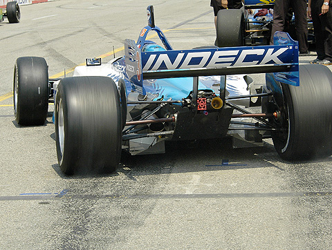 Paul Tracy Peels Out of Pits