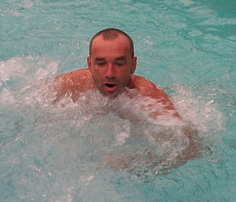 George In Pool
